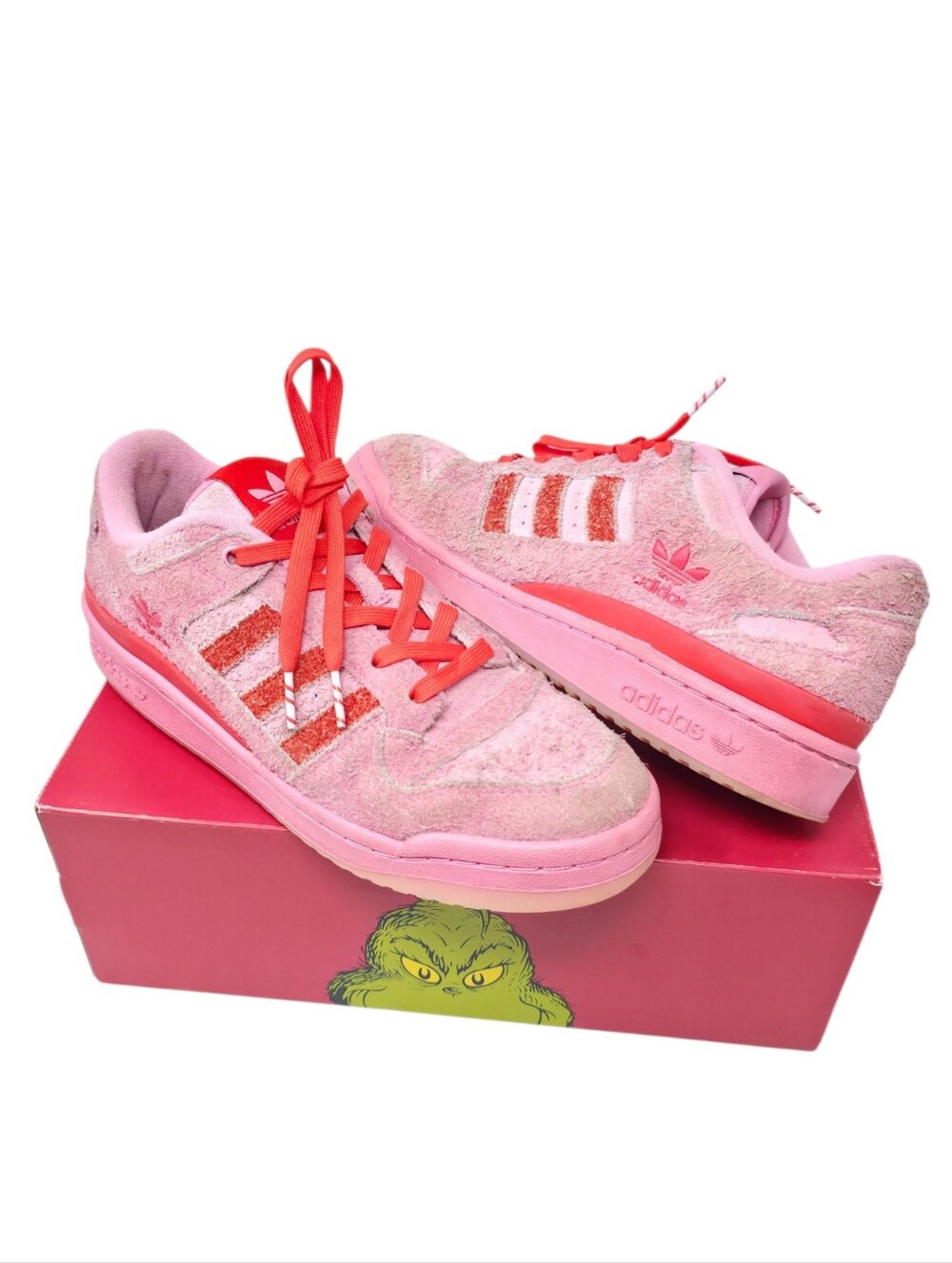 adidas x The Grinch Forum Low Cindy Lou Who Pink Sneakers Women’s 9